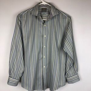 TD Thomas Dean, boys Youth dress shirt, striped, E